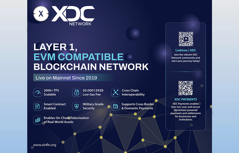 XDC Network Booth Walldrop