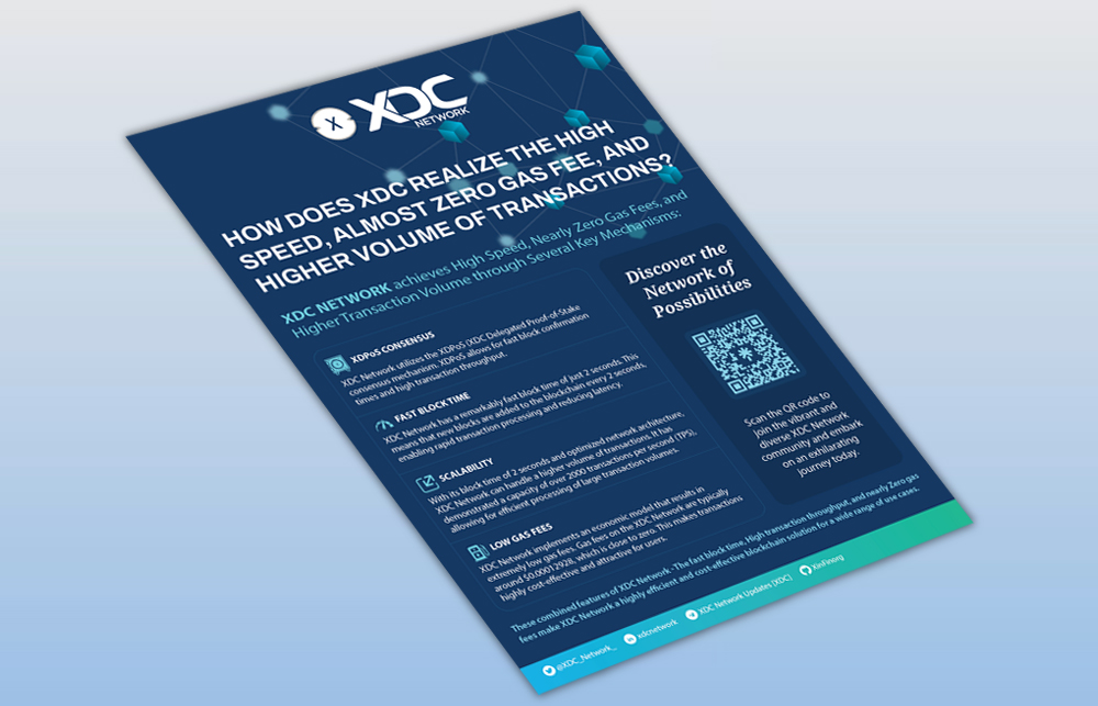 XDC Network A4 Flyer