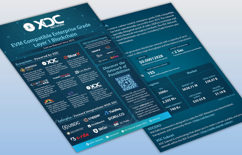 XDC Network A4 Flyer